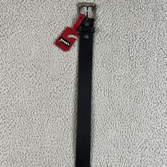 Levi's Leather Belt Mens 38 Black Casual Dress - Picture 2 of 7